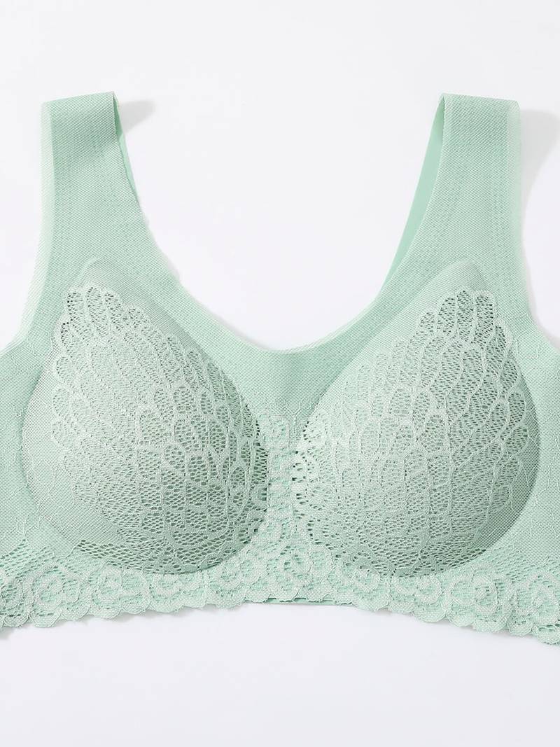 Soutien-gorge de Maternité en Dentelle Vert Menthe - Alliance de Confort et d'Élégance