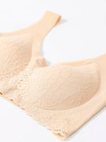 Load image into Gallery viewer, Soutien-gorge de Maternité en Dentelle Nude – Confort Invisible et Élégance Quotidienne
