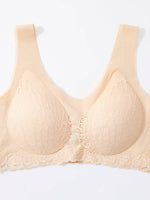 Load image into Gallery viewer, Soutien-gorge de Maternité en Dentelle Nude – Confort Invisible et Élégance Quotidienne
