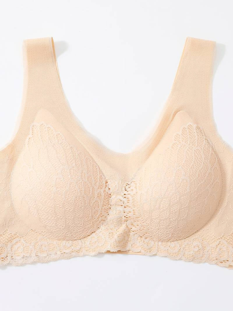 Soutien-gorge de Maternité en Dentelle Nude – Confort Invisible et Élégance Quotidienne
