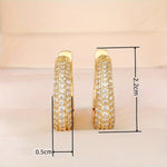 Load image into Gallery viewer, Boucles d&#39;Oreilles Créoles Plaqué Or Étincelantes - Un Classique Réinventé
