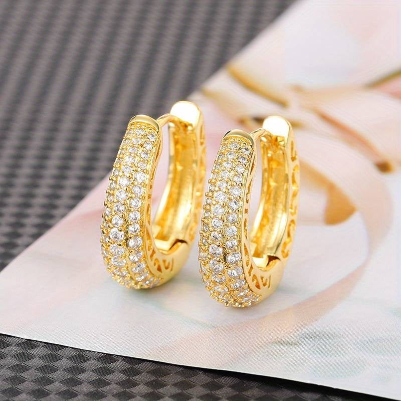 Boucles d'Oreilles Créoles Plaqué Or Étincelantes - Un Classique Réinventé