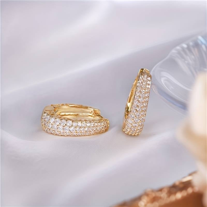 Boucles d'Oreilles Créoles Plaqué Or Étincelantes - Un Classique Réinventé