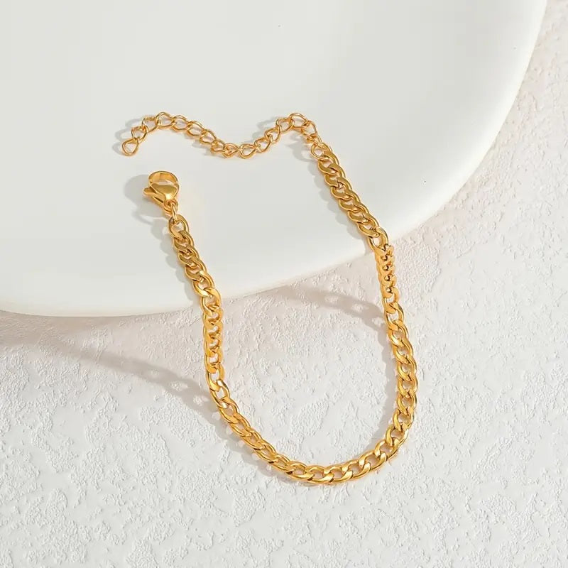 Ensemble de 4 Bracelets Plaqué Or avec Perles et Fleurs – Tendance Printanière