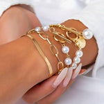 Load image into Gallery viewer, Ensemble de 4 Bracelets à perles  Élégants  - Chic et Polyvalent
