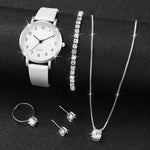 Load image into Gallery viewer, Coffret argent Montre et Bijoux 6 pièces - Élégance et Harmonie
