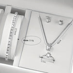 Load image into Gallery viewer, Coffret argent Montre et Bijoux 6 pièces - Élégance et Harmonie
