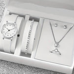 Load image into Gallery viewer, Coffret argent Montre et Bijoux 6 pièces - Élégance et Harmonie

