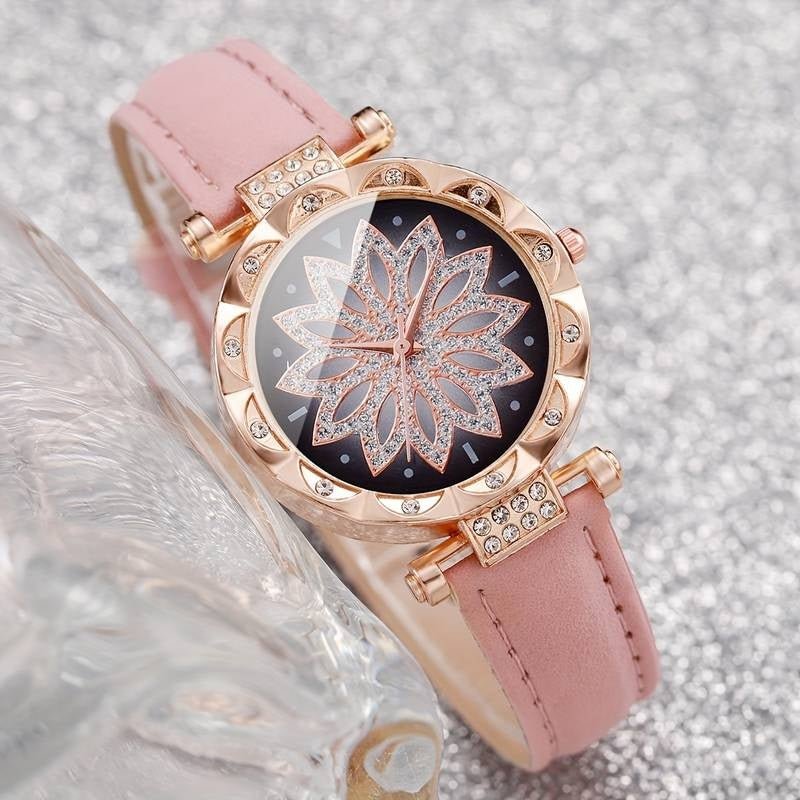 Set de Montre et Bijoux pour Femme composé de 6 pièces - Le Charme à votre Poignet