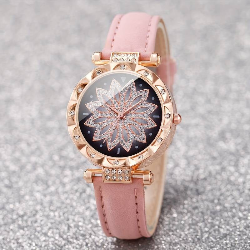 Set de Montre et Bijoux pour Femme composé de 6 pièces - Le Charme à votre Poignet