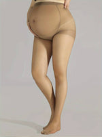 Load image into Gallery viewer, Collant de Grossesse Beige Confort Ultime - Soutien et Élégance pour Futures Mamans
