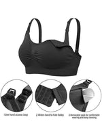 Load image into Gallery viewer, Soutien-gorge d&#39;Allaitement Noir Confortable – Alliez Style et Fonctionnalité

